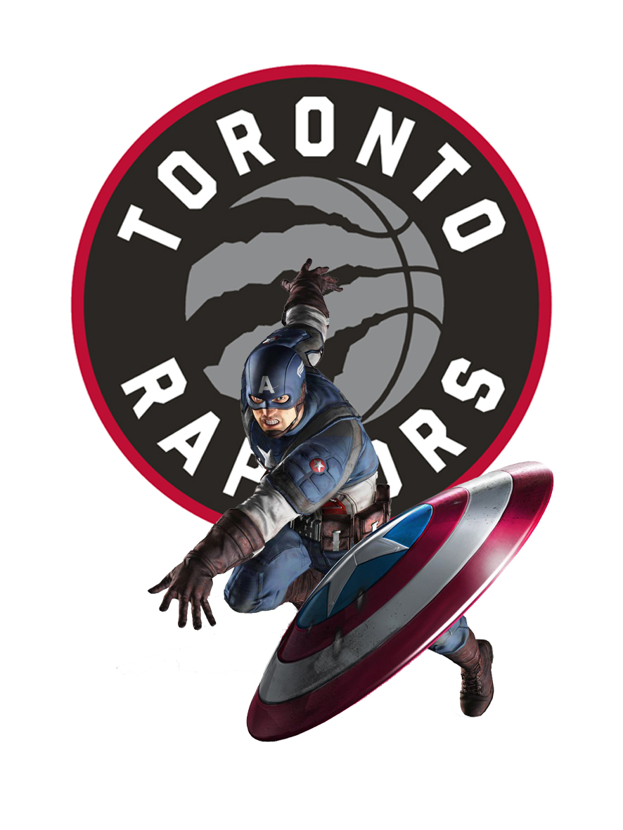 Toronto Raptors Captain America Logo vinyl decal